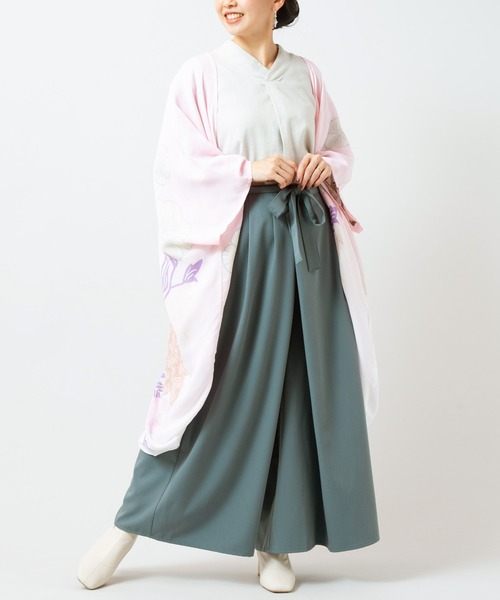 カヤ（カヤ）の「【カヤ】澄心（すみごころ）ワイドパンツ（その他パンツ・レディース・エンジ/キナリ/スミクロ/グリーン系その他・FREE）」の10枚目の写真