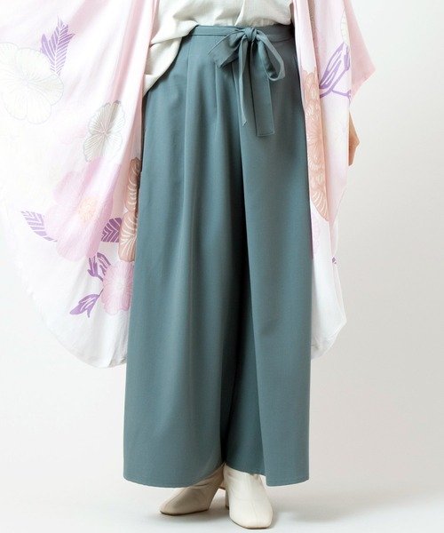 カヤ（カヤ）の「【カヤ】澄心（すみごころ）ワイドパンツ（その他パンツ・レディース・エンジ/キナリ/スミクロ/グリーン系その他・FREE）」の9枚目の写真