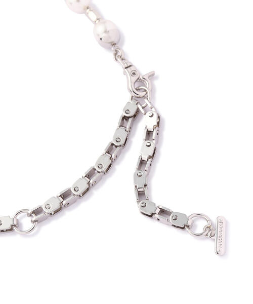 L.H.P(エルエイチピー)の「MIKSHIMAI/ミクシマイ/SIGNATURE PEARL LONG NECKLACE(ネックレス・メンズ・シルバー・F)」の5枚目の写真