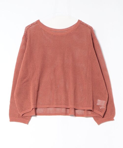 Doux archives（ドゥアルシーヴ）の「透かし柄メッシュニット（スカート・レディース・グレー/テラコッタ/クリーム・FREE）」の2枚目の写真