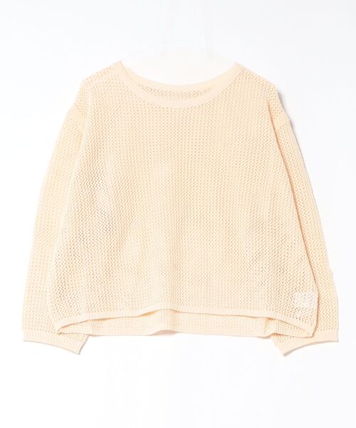 Doux archives（ドゥアルシーヴ）の「透かし柄メッシュニット（スカート・レディース・グレー/テラコッタ/クリーム・FREE）」の3枚目の写真