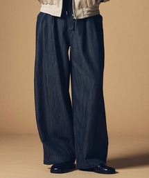 CIRCLEE（サークリー）の「CIRCLEE(サークリー)編み紐付き クロップド丈 ワイドデニムパンツ（デニムパンツ）」