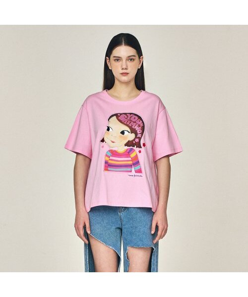 YOUK SHIM WON(ユクシムウォン)の「スパークリングTシャツ F リア(Tシャツ/カットソー・レディース・その他・FREE)」の1枚目の写真