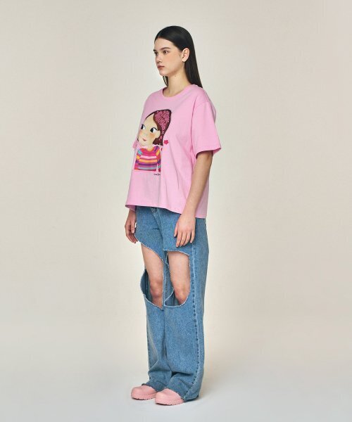 YOUK SHIM WON(ユクシムウォン)の「スパークリングTシャツ F リア(Tシャツ/カットソー・レディース・その他・FREE)」の6枚目の写真