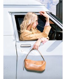 groove middle bag - crinkle dark beige