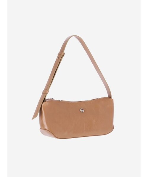 SEMICODE（セミコード）の「groove middle bag - crinkle dark beige（ショルダーバッグ・レディース・その他・FREE）」の4枚目の写真