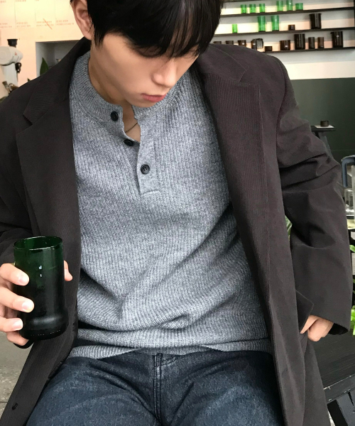 MINDBRIDGE（マインドブリッジ）の「[COUTURE]コーデュロイオーバーサイズジャケット - 2カラー（テーラードジャケット・メンズ・ブラック/ブラウン・100/110/95/105）」の4枚目の写真