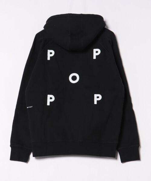 POP TRADING COMPANY(ポップトレーディングカンパニー)の「Pop Trading Company/ポップトレーディングカンパニー スウェット/パーカー LOGO HOODED SWEAT(パーカー・メンズ・ブラック・M/L)」の2枚目の写真