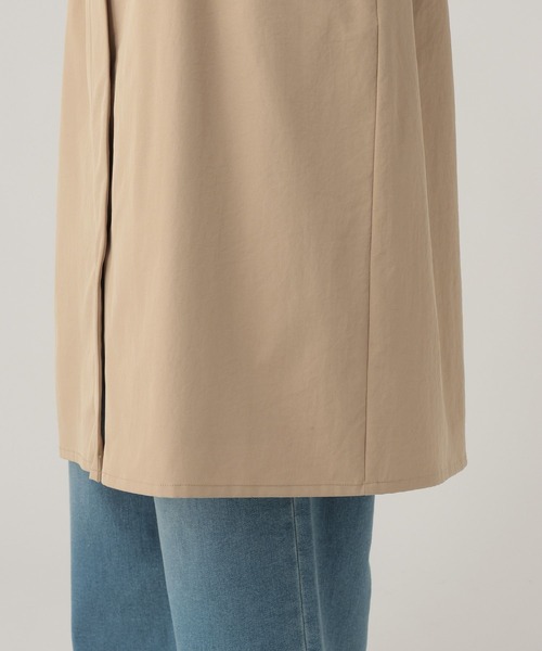 Elura（エルーラ）の「ツイルドロストコート/621804（ノーカラーコート・レディース・ネイビー/ベージュ・FREE）」の16枚目の写真