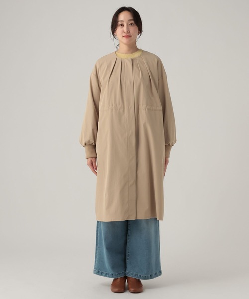Elura（エルーラ）の「ツイルドロストコート/621804（ノーカラーコート・レディース・ネイビー/ベージュ・FREE）」の19枚目の写真