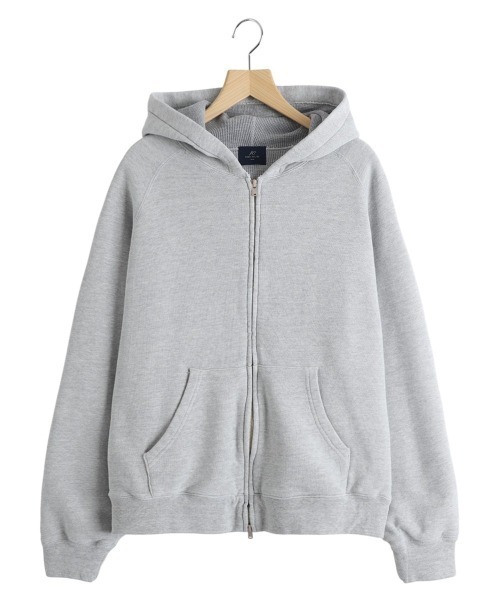 REMI RELIEF NAVY LABEL（レミレリーフネイビーレーベル）の「REMI RELIEF NAVY LABEL / レミレリーフ ネイビーレーベル： WフェイスZIPパーカ：RN29373280AK[STD]（パーカー・メンズ・ヘザーグレー/オートミール/ブラック・L/M/S/XL）」の3枚目の写真