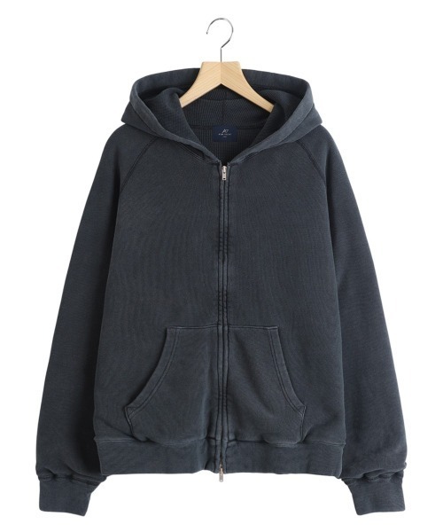 REMI RELIEF NAVY LABEL（レミレリーフネイビーレーベル）の「REMI RELIEF NAVY LABEL / レミレリーフ ネイビーレーベル： WフェイスZIPパーカ：RN29373280AK[STD]（パーカー・メンズ・ヘザーグレー/オートミール/ブラック・L/M/S/XL）」の12枚目の写真