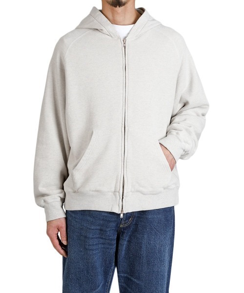REMI RELIEF NAVY LABEL（レミレリーフネイビーレーベル）の「REMI RELIEF NAVY LABEL / レミレリーフ ネイビーレーベル： WフェイスZIPパーカ：RN29373280AK[STD]（パーカー・メンズ・ヘザーグレー/オートミール/ブラック・L/M/S/XL）」の7枚目の写真