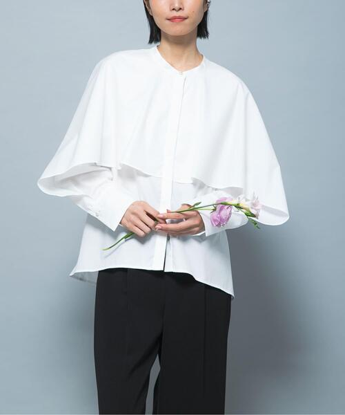 URBAN RESEARCH ROSSO WOMEN（アーバンリサーチ　ロッソ）の「『別注』CHIGNON×ROSSO　ラッフルシャツブラウス（シャツ/ブラウス・レディース・オフホワイト/ライトブルー・FREE）」の8枚目の写真