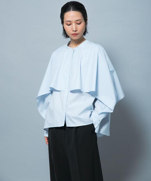 URBAN RESEARCH ROSSO WOMEN（アーバンリサーチ　ロッソ）の「『別注』CHIGNON×ROSSO　ラッフルシャツブラウス（シャツ/ブラウス・レディース・オフホワイト/ライトブルー・FREE）」の16枚目の写真