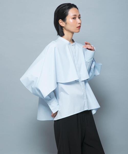 URBAN RESEARCH ROSSO WOMEN（アーバンリサーチ　ロッソ）の「『別注』CHIGNON×ROSSO　ラッフルシャツブラウス（シャツ/ブラウス・レディース・オフホワイト/ライトブルー・FREE）」の17枚目の写真