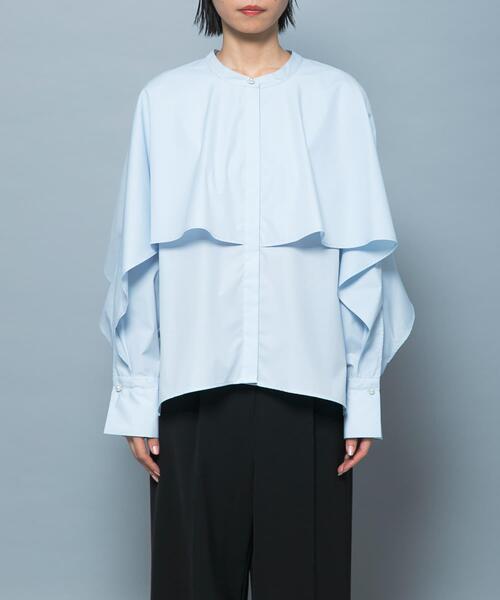 URBAN RESEARCH ROSSO WOMEN（アーバンリサーチ　ロッソ）の「『別注』CHIGNON×ROSSO　ラッフルシャツブラウス（シャツ/ブラウス・レディース・オフホワイト/ライトブルー・FREE）」の20枚目の写真