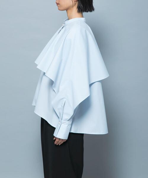 URBAN RESEARCH ROSSO WOMEN（アーバンリサーチ　ロッソ）の「『別注』CHIGNON×ROSSO　ラッフルシャツブラウス（シャツ/ブラウス・レディース・オフホワイト/ライトブルー・FREE）」の21枚目の写真