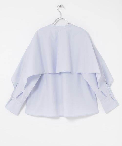 URBAN RESEARCH ROSSO WOMEN（アーバンリサーチ　ロッソ）の「『別注』CHIGNON×ROSSO　ラッフルシャツブラウス（シャツ/ブラウス・レディース・オフホワイト/ライトブルー・FREE）」の6枚目の写真