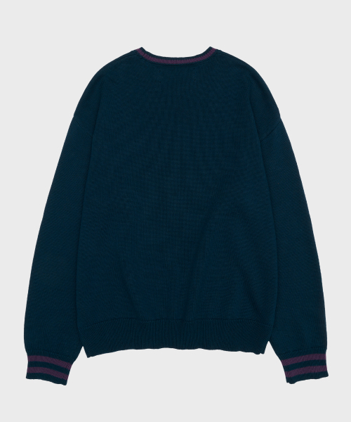 THEVINYLHOUSE（ザバイニルハウス）の「QUESTION MARK SWEATER NAVY (VH2ESUK600A)（ニット/セーター・メンズ・その他・S/M/L）」の2枚目の写真