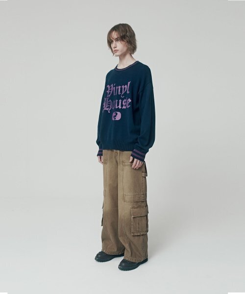 THEVINYLHOUSE（ザバイニルハウス）の「QUESTION MARK SWEATER NAVY (VH2ESUK600A)（ニット/セーター・メンズ・その他・S/M/L）」の5枚目の写真