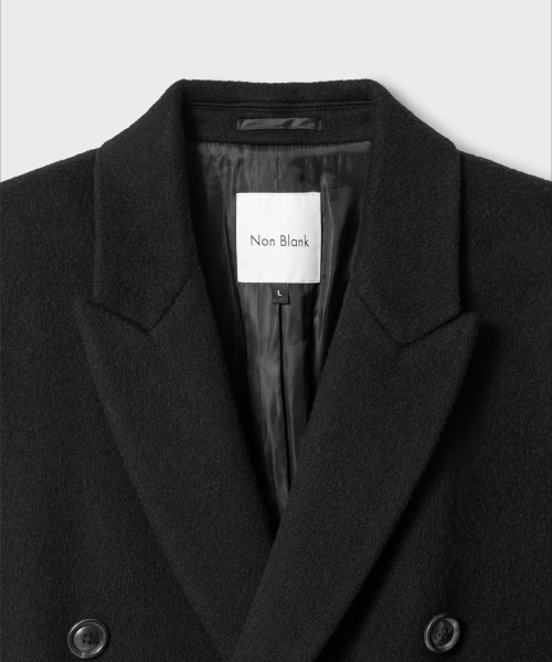 NONBLANK（ノンブランク）の「ダブルブレストコート_ブラック（チェスターコート・メンズ・その他・M/L/XL）」の3枚目の写真