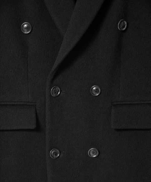 NONBLANK（ノンブランク）の「ダブルブレストコート_ブラック（チェスターコート・メンズ・その他・M/L/XL）」の4枚目の写真