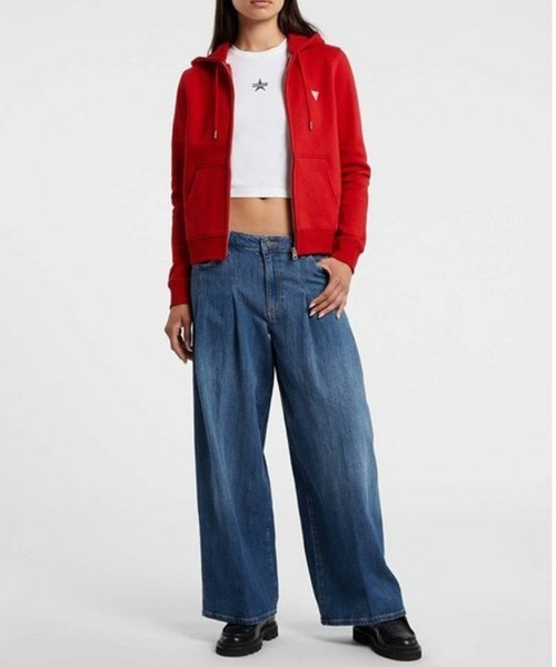 STYLISE（スタイライズ）の「【GUESS】GUESS JEANS G12 Pleated Extra Wide Leg / インディゴブルー [W5BA2UD0023]（デニムパンツ・レディース・ブルー・25/26）」の11枚目の写真