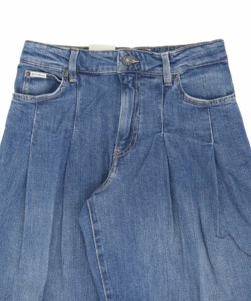 STYLISE（スタイライズ）の「【GUESS】GUESS JEANS G12 Pleated Extra Wide Leg / インディゴブルー [W5BA2UD0023]（デニムパンツ・レディース・ブルー・25/26）」の4枚目の写真