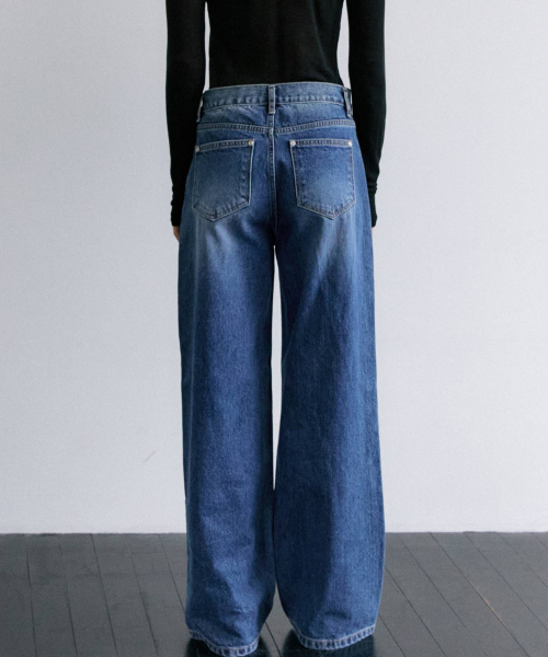 MAIS（マイス）の「LONG WIDE DENIM PANTS / BLUE（デニムパンツ・レディース・その他・S/M）」の5枚目の写真