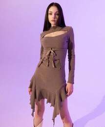 BABLETWO（ビーエイブルトゥー）の「ティンカーベルドレス（モカ）（ワンピース）」