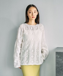 LEPSIM | 総レース長袖プルオーバー　636862(Tシャツ/カットソー)