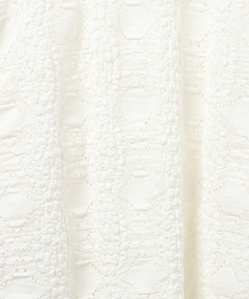 LEPSIM（レプシィム）の「総レース長袖プルオーバー　636862（Tシャツ/カットソー・レディース・オフホワイト/イエロー系その他/ブラック・FREE）」の9枚目の写真