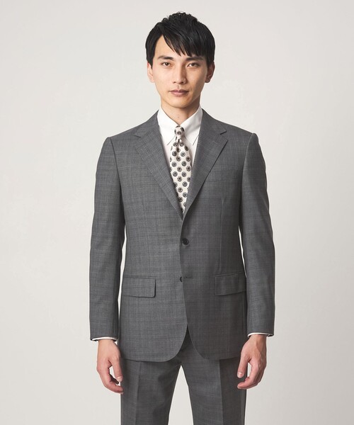 green label relaxing（グリーンレーベルリラクシング）の「REDA グレンチェック 3B HXD スーツジャケット（スーツジャケット・メンズ・ネイビー/グレー系・48/46/50/42/44/52）」の18枚目の写真
