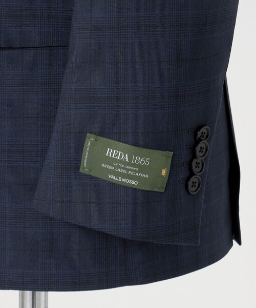 green label relaxing（グリーンレーベルリラクシング）の「REDA グレンチェック 3B HXD スーツジャケット（スーツジャケット・メンズ・ネイビー/グレー系・48/46/50/42/44/52）」の7枚目の写真