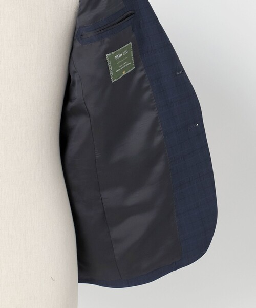 green label relaxing（グリーンレーベルリラクシング）の「REDA グレンチェック 3B HXD スーツジャケット（スーツジャケット・メンズ・ネイビー/グレー系・48/46/50/42/44/52）」の15枚目の写真