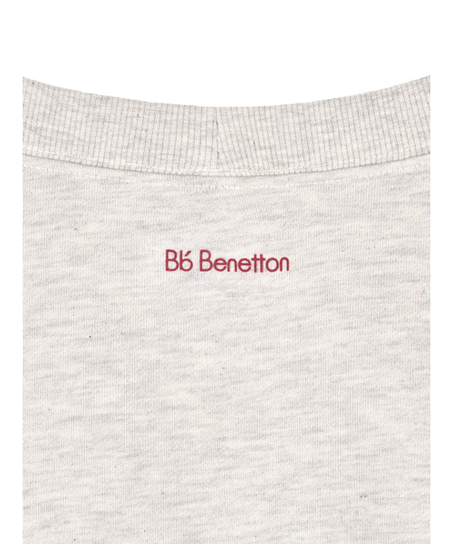 Bb' BENETTON（ビーフラットベネトン）の「スモールビビ オフショルダー クロップスウェットシャツ (メランジェグレー)（スウェット・レディース・その他・S/M）」の4枚目の写真