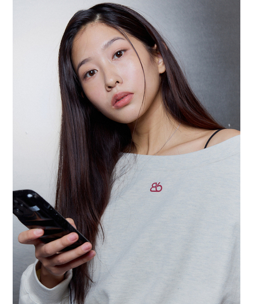 Bb' BENETTON（ビーフラットベネトン）の「スモールビビ オフショルダー クロップスウェットシャツ (メランジェグレー)（スウェット・レディース・その他・S/M）」の8枚目の写真
