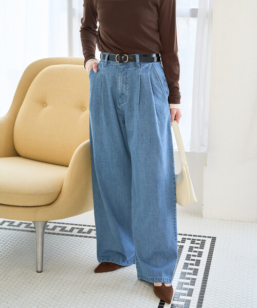 ダークブルー ストレートデニム パンツ　まとめ売り ダークブルー ストレートデニムパンツ【美品】 - メルカリ