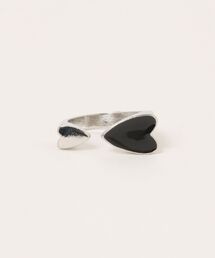 Burner | 【Sonu jewelry（ソヌジュエリー）】アシンメトリーハートデザイン オープンリング son-ring-4-1(リング)