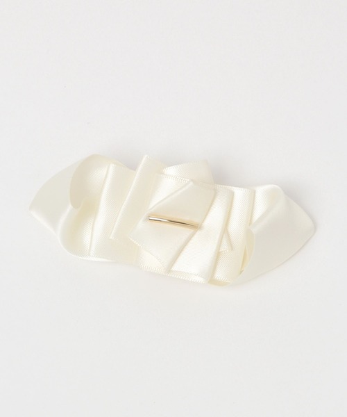 studio CLIP(スタディオクリップ)の「サテンリボンブローチ(ブローチ/コサージュ・レディース・ラベンダー/グレー/ホワイト・FREE)」の2枚目の写真