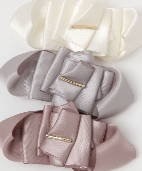 studio CLIP(スタディオクリップ)の「サテンリボンブローチ(ブローチ/コサージュ・レディース・ラベンダー/グレー/ホワイト・FREE)」の6枚目の写真