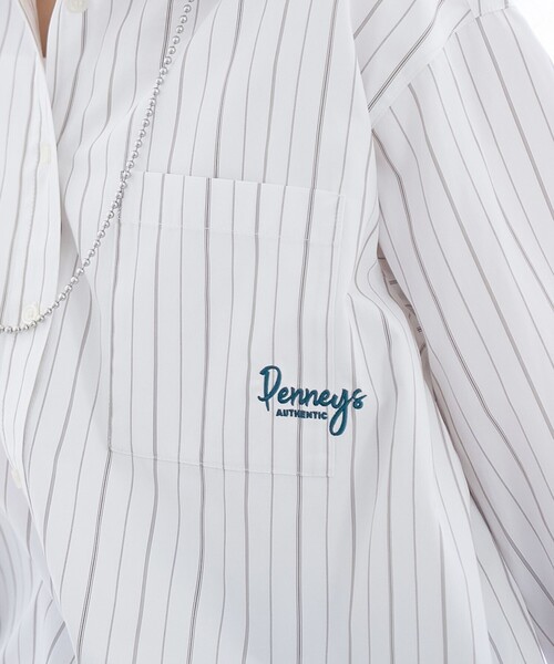 PENNEYS(ぺニーズ)の「【PENNEYS(ぺニーズ)別注】ストライプシャツ(シャツ/ブラウス・レディース・ライトブルー/ダークグレー/オフホワイト・M/L)」の21枚目の写真