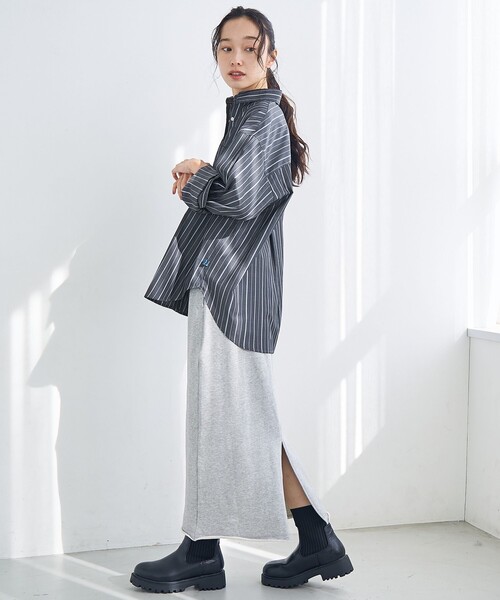 PENNEYS(ぺニーズ)の「【PENNEYS(ぺニーズ)別注】ストライプシャツ(シャツ/ブラウス・レディース・ライトブルー/ダークグレー/オフホワイト・M/L)」の19枚目の写真
