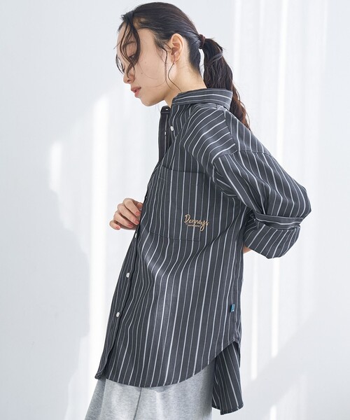 PENNEYS(ぺニーズ)の「【PENNEYS(ぺニーズ)別注】ストライプシャツ(シャツ/ブラウス・レディース・ライトブルー/ダークグレー/オフホワイト・M/L)」の16枚目の写真
