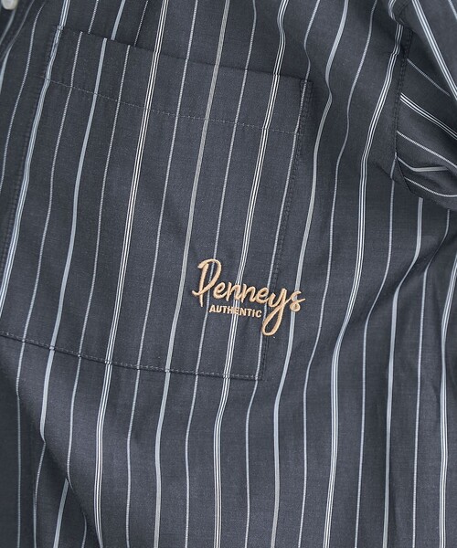 PENNEYS(ぺニーズ)の「【PENNEYS(ぺニーズ)別注】ストライプシャツ(シャツ/ブラウス・レディース・ライトブルー/ダークグレー/オフホワイト・M/L)」の5枚目の写真