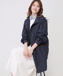 レディースのモッズコート（ブルー・ネイビー/青色系）ファッション