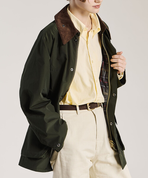 Barbour(バブアー)の「Barbour |〈別注〉BEDALE(オーバーサイズ フィット)WOMEN(カバーオール・レディース・オリーブ/ブラック/ブルー・S)」の15枚目の写真