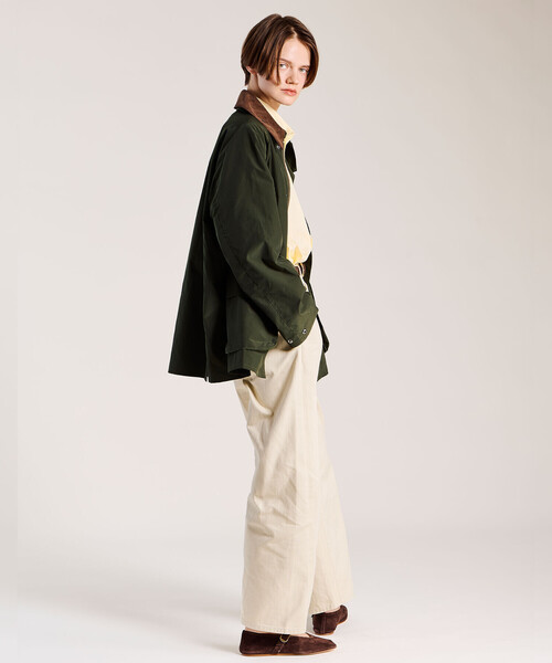 Barbour(バブアー)の「Barbour |〈別注〉BEDALE(オーバーサイズ フィット)WOMEN(カバーオール・レディース・オリーブ/ブラック/ブルー・S)」の18枚目の写真