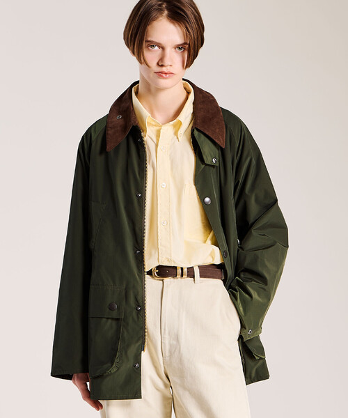 Barbour(バブアー)の「Barbour |〈別注〉BEDALE(オーバーサイズ フィット)WOMEN(カバーオール・レディース・オリーブ/ブラック/ブルー・S)」の1枚目の写真